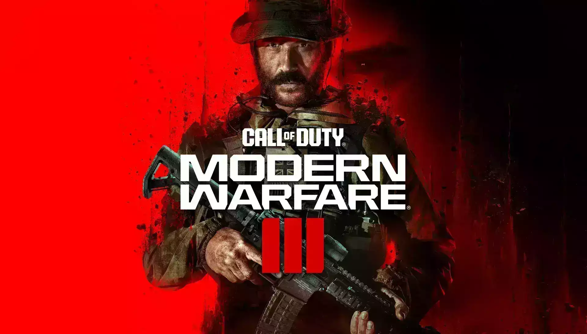 Modern Warfare Promotional poster. Features a main character with the game logo